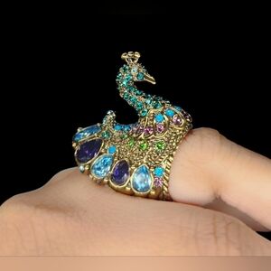 Heidi Daus Peacock Ring Size 7